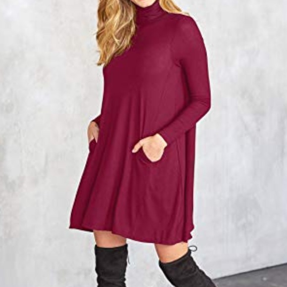 NWT Mud Pie Topher Turtleneck Pinots Dress sz S - Picture 2 of 6